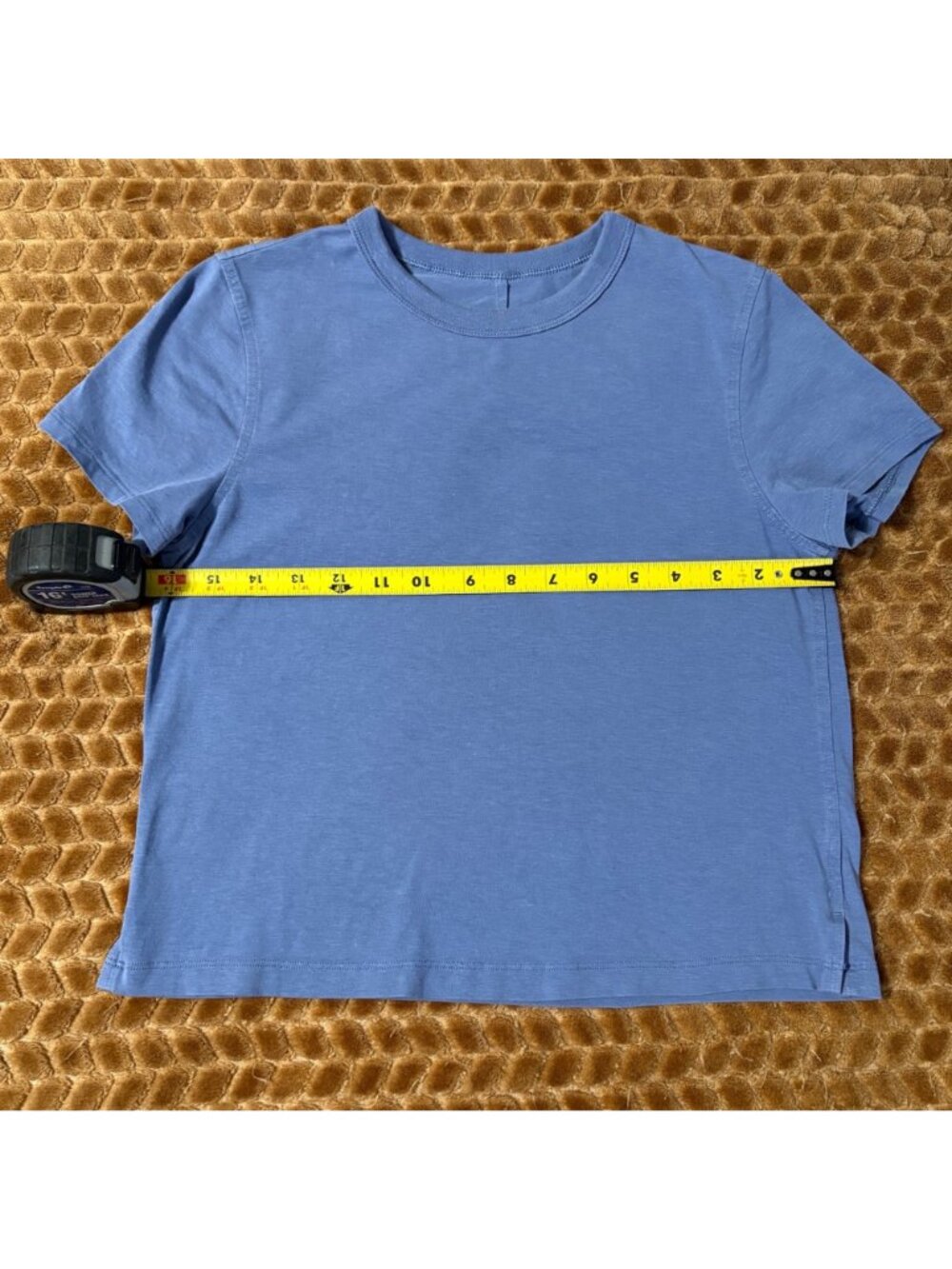 EXCELLENT Lululemon Classic-Fit Cotton-Blend T-Shirt Water Blue Short Sleeve S/4 - Picture 7 of 9